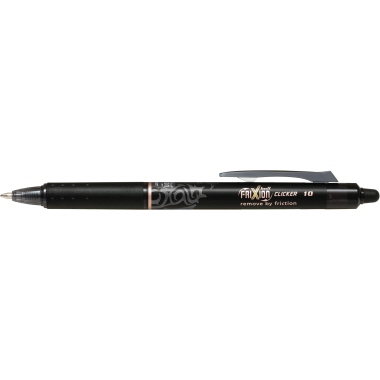 Tintenroller Pilot 2271 BLRT-FR10 sw Chwarz, Frixion Clicker, Strichbreite 0