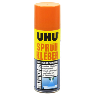 Sprühkleber Uhu 46740 200 ml permanent Transparen