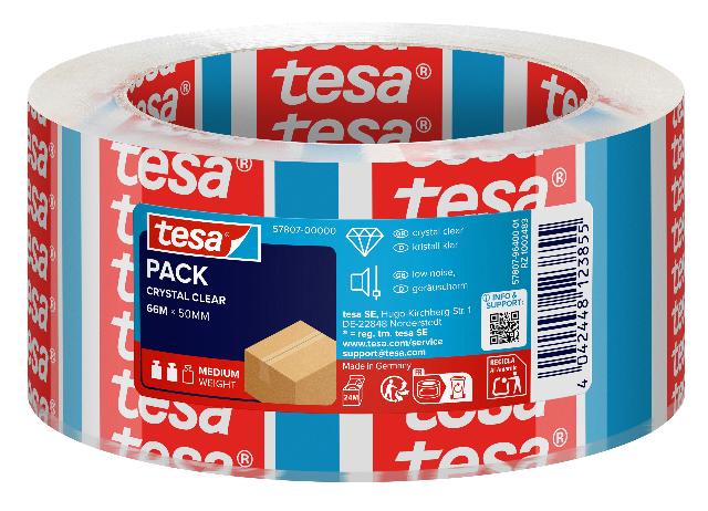 Packband Tesa 57807 66mx50mm kristallkl. Pp