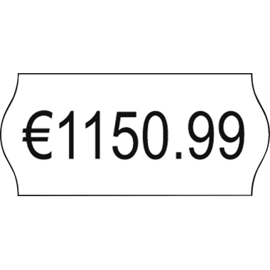 Etikettenrolle Avery Zweckform PLR1226 12x26mm weiß 10 Rl.