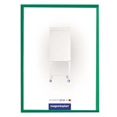 Infotasche Holtz 1130305 A4 grün Magnetisch