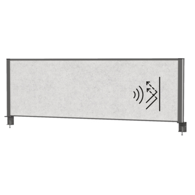 Tischtrennwand MAUL 97526 160x50cm anthrazit MAULconnecto 