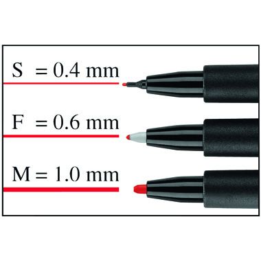 OHP-Marker Castell 1525 M schwarz Multimarker permanent 1,0mm