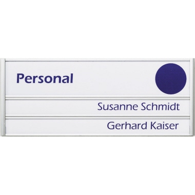 Türschild Ultradex 310277 silver 180x72 Mm Aluminium, Eloxiert