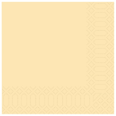 Servietten Duni 3-lagig 33x33cm cream 1/4 Falz 250 Stück