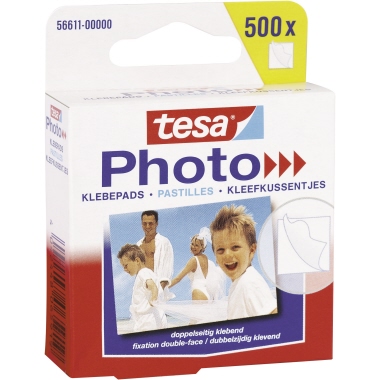 Klebepad Tesa 56611 Foto 12x13mm weiß 