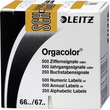 Buchstabensignale Leitz 6636/1 SCH Hellbraun