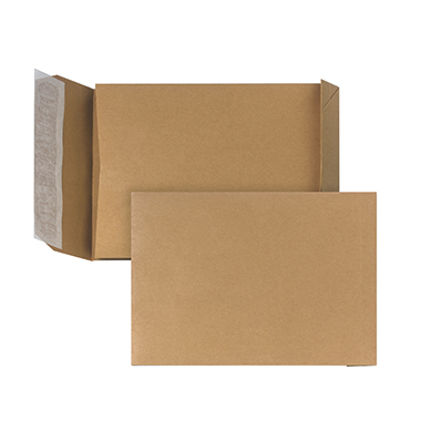 Versandt. C5 oF F/B 110g HK braun 162x229mm, Ohne Fenster, Falte 30mm