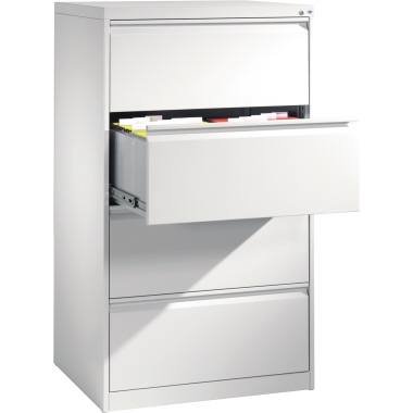 Hängeregistraturschrank C+P A4 lichtgrau 4 Schübe