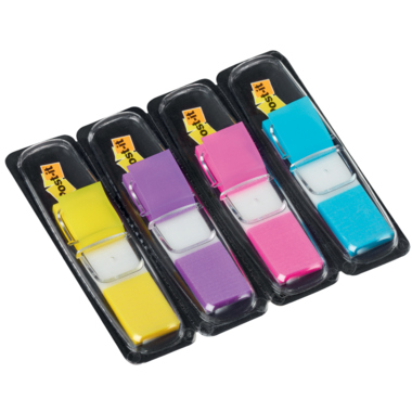 Haftstreifen Index Post-It 683-4AB Mini Lemon, Lila, Pink, Türkis