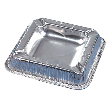 Einwegaschenbecher Papstar alu silber 