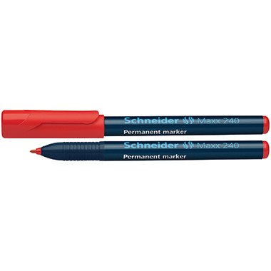 Permanentmarker Schneider Maxx 240 rot 1-2mm, Rundspitze