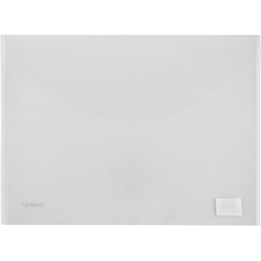 Sammelhülle FolderSys 40146 A4 transp. transparent, quer, Steckverschluss