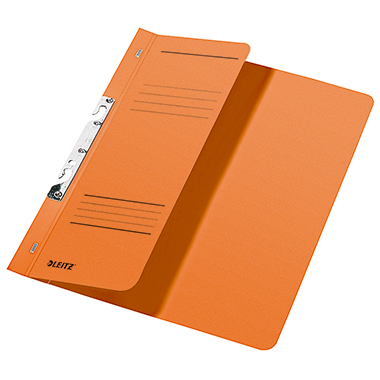 Schlitzhefter Leitz 3744 A4 orange Halber Vorderdeckel