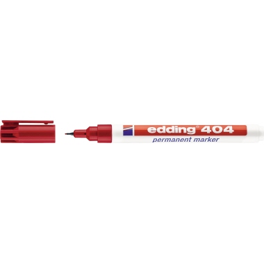 Permanentmarker Edding 404 rot 0,75mm, Rundspitze