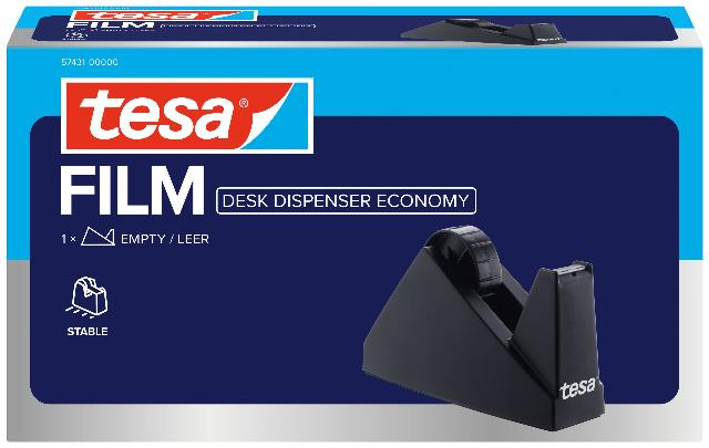 Tischabroller Tesa 57431 schwarz Easy Cut Economy 25mm x 66m