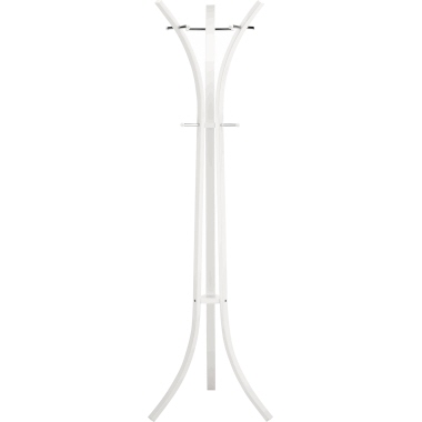 Standgarderobe Alco 2873-10 weiß Metall, Glänzend Lackiert