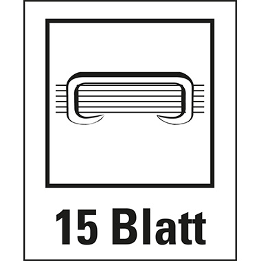 Heftklammer Leitz 5578 6/4 verzinkt 6/4 , Bis Zu 15 Blatt
