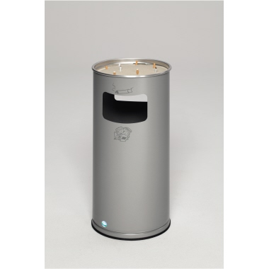 Abfallbehälter Ascher VAR H70K3054 silber 32x70cm