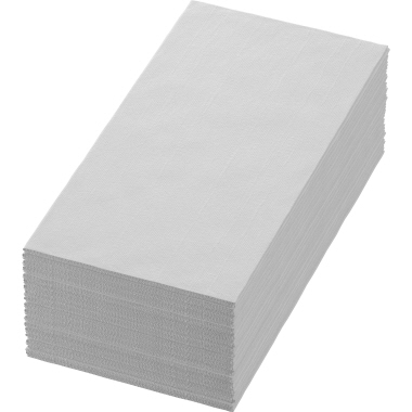 Servietten Duni 2-lagig 40x40cm 1/8F ws 1/8 Falz WEIß, Zelltuch, 214032