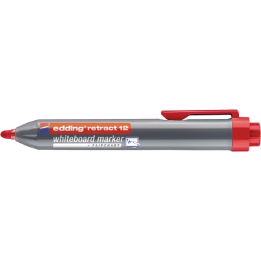 Boardmarker Edding Retract 12 rot 1,5-3mm, Rundspitze