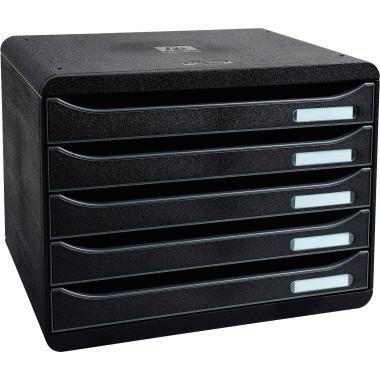 Schubladenbox Exaclair 308714D schwarz 