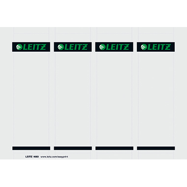 Rückenschild Leitz 1680 PC grau Breit/kurz, Einsteck