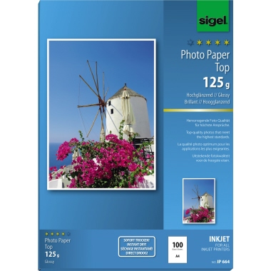 Inkjet Fotopap. Sigel IP664 A4 125g 