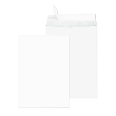 Versandt. C4 oF 130g HK Securitex weiß 229x324mm, Ohne Fenster, Haftklebung