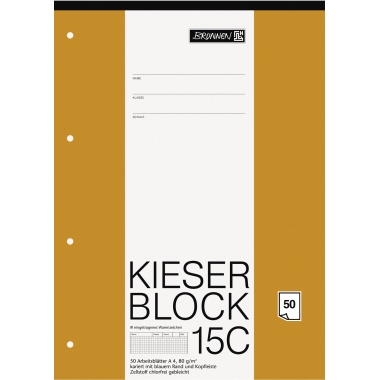 Kieserblock BRUNNEN 42925 A4 kariert 