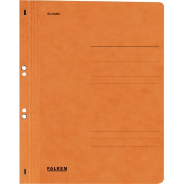 Ösenhefter Falken 80003924 A4 orange Ganzer Vorderdeckel