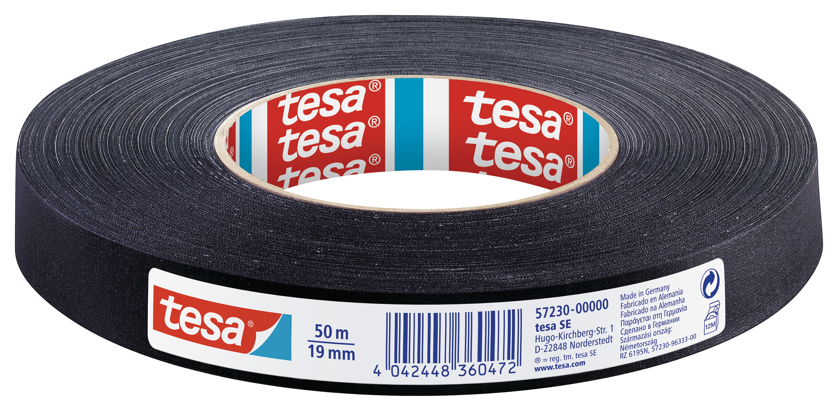 Gewebeband Tesa 57230 50mx19mm schwarz