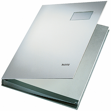 Unterschriftsmappe Leitz 5700 A4 grau 20 Fächer, Pp