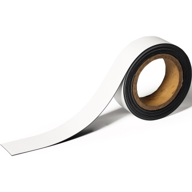 Magnetband Durable 170902 40mm x 5m weiß Flexibel, Elastisch Und Knickfest