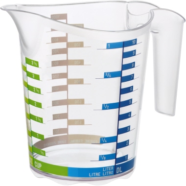 Messbecher Rotho 1l transparent 