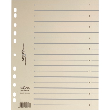 Trennblatt Pagna 44063 A4 grau 