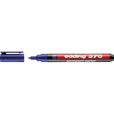 Permanentmarker Edding 370 blau 1mm, Rundspitze