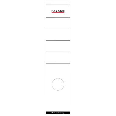 Rückenschild Falken breit/lang weiß 10 St. SK
