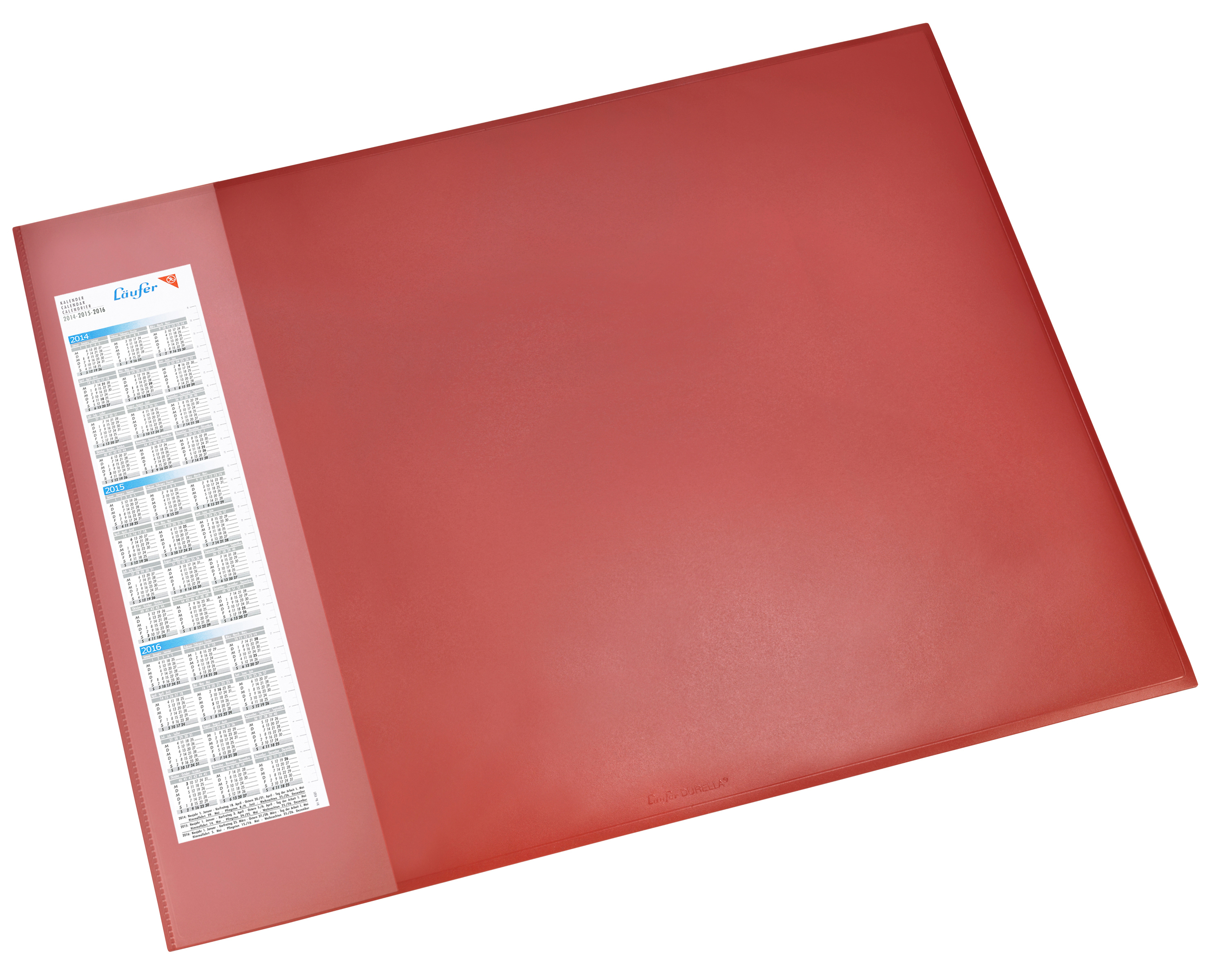 Schreibunterlage Durella D1 rot 52x65cm m. Seitentasche