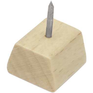 Pinnwandnadel magnetoplan birke DesignWood 13x13mm, hellbraun 25St./Pak