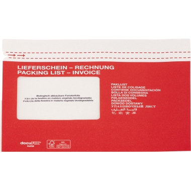 Dokumententasche dokuFIX C5 Papier mF mit Druck 229x154/31mm