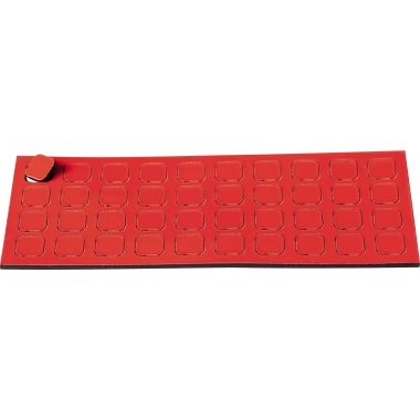 Magnetsymbole Ultradex 840305 rot Quadrat 9x9mm