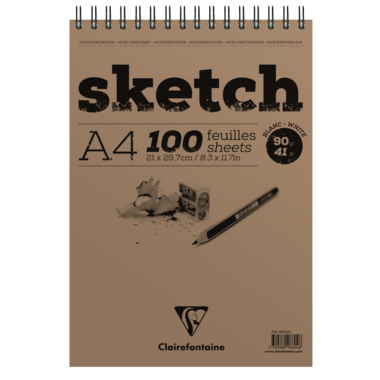 Skizzenblock Clairefontaine A4 90g 100 Blatt 