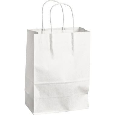 Papiertragetasche 30108526 M weiß 320 x 120 x 410 mm, Traglast 10kg