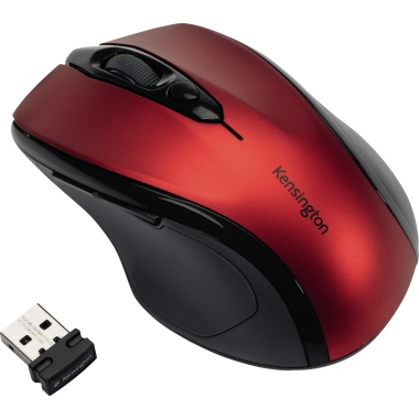 Mouse Kensington K72422WW wireless rot Rubin, Pro Fit Mid-size-maus