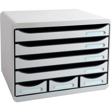 Schubladenbox Exac. 307740D 7F lgrau 