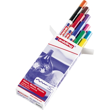 Lackmarker Edding 751 CR 1-2mm 10er Etui 