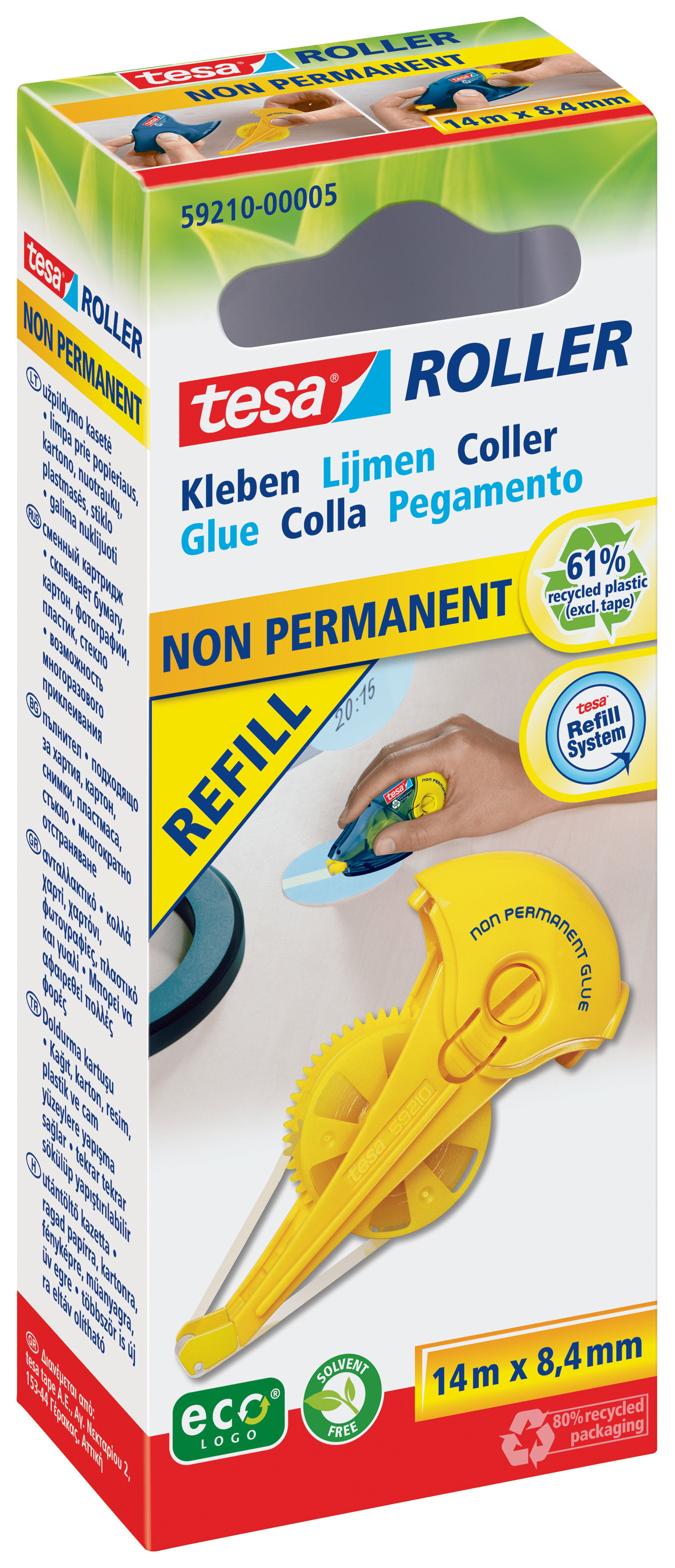 Kleberoller Refill Tesa 59210 ablösbar 8,4mm