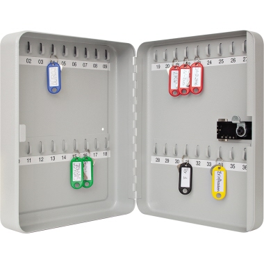 Schlüsselschrank WEDO 10243637 lichtgrau Für 36 Schlüssel, Zahlenschloss