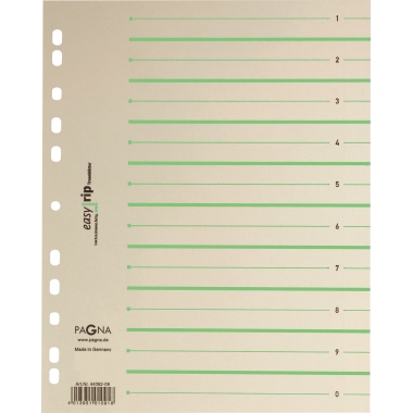 Trennblatt Pagna 44063 A4 grün 